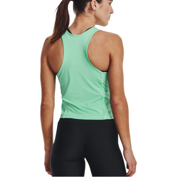Under Armour Womens Armour Tank Size XL Racerback Stretch Workout Mint Green NEW - Picture 7 of 12